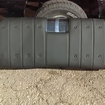 Completed upholstery project