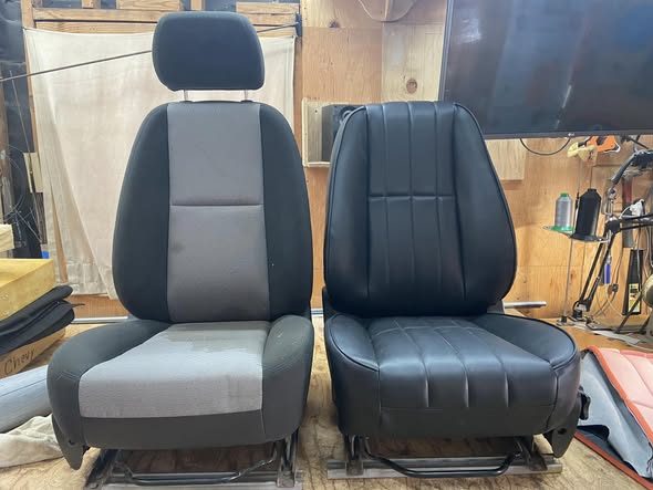Completed upholstery project