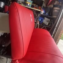 Completed upholstery project