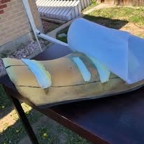 Completed upholstery project